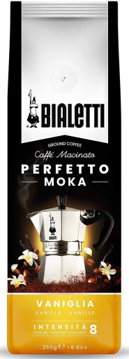 Bialetti Perfetto Moka Vaniglia mletá káva 250 g, ochutená vanilkou