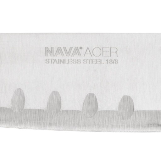 JAPONSKÝ KUCHYNSKÝ NÔŽ SANTOKU OSTRÝ OCEL ACER 30 CM NA SEKANIE