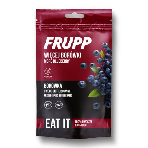 Lyofilizované OVOCIE FRUPP Čučoriedka Celiko