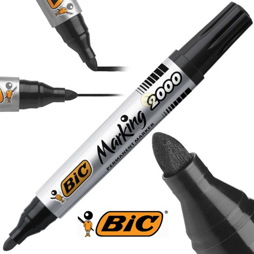 PERMANENTNÝ ZNAČOVAČ ČIERNE ZNAČENIE 2000 BIC ROUND