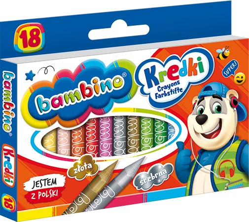 Bambino pastelky 18 farieb