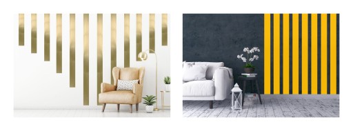 Dekoratívne samolepky na stenu dibond pruhy 50x10