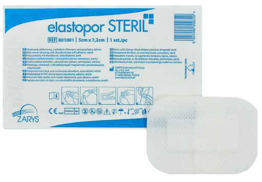 Elastopor STERIL 5cmx7,2cm STERILNÝ DRESING 100 ks