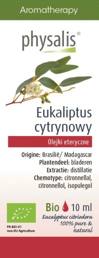 CITRÓNOVÝ ÉSENCIÁLNY OLEJ EUKALYPTUS 10 ml