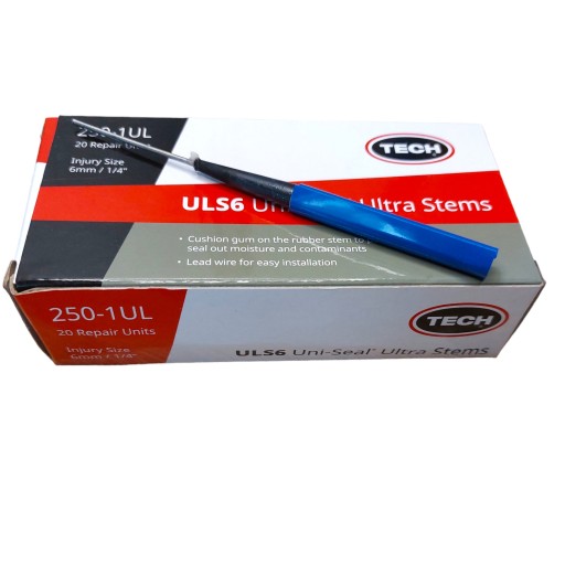 Kolíky na pneumatiky Tech ULS6 Uni-Seal Stem 6mm s drôtom 1PC