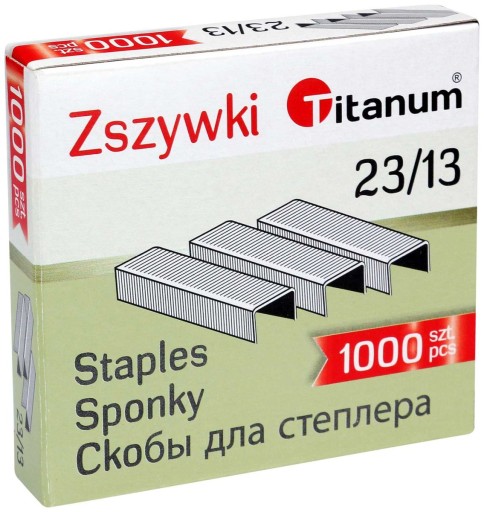Sponky 23/13 balenie 1000 pre zošívačku do 90 listov