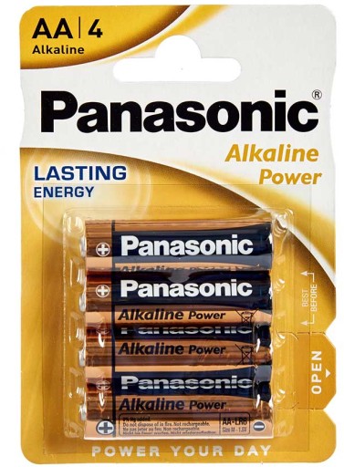 Alkalická batéria Panasonic AA (R6) 4 ks.