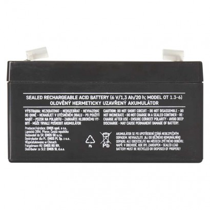 AGM batéria 6V 1,3Ah faston 4,7 B9651 EMOS
