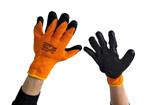 12 PÁR rukavíc Pracovné rukavice Zimné teplé ochranné pánske 10-XL