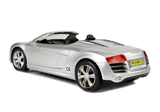 Autíčko s naťahovaním Cabriolet Silver 1:18