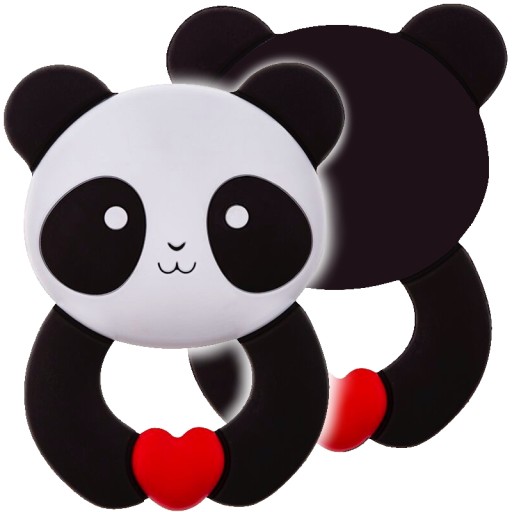 AKUKU SILIKÓNOVÉ MÄKKÉ ZÚBKY PANDA NA ZÚBKY