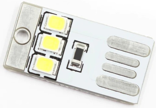 Mini USB lampa 3x LED modul typu A