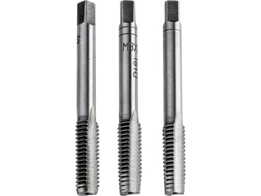 ZÁVITNÍKY SADA ZÁVITNÍKOV 3 ks M8 X 1,25 mm