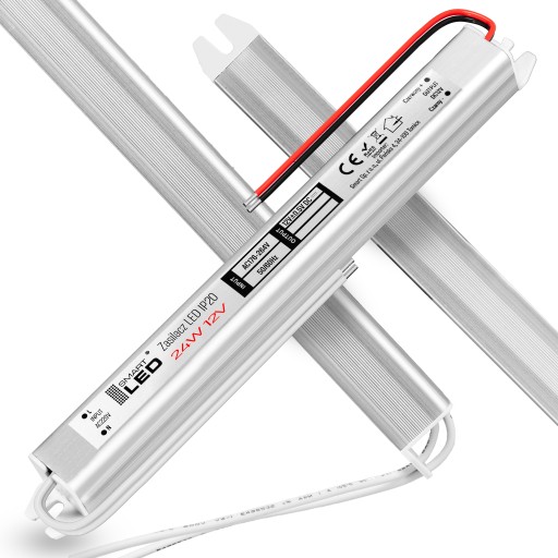 LED napájací zdroj 12V 24W 2A pre pásové svetlá Transformátor Ultra Slim Thin