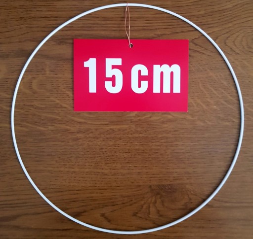 MACRAME obruč, BIELY KOVOVÝ RÁM ZÁKLADNA DREAMCATCHER NA ŠATY 15CM