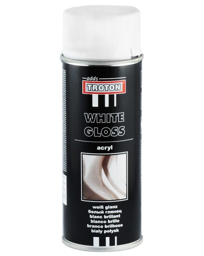 TROTON sprej akrylový lak WHITE GLOSS 400 ml