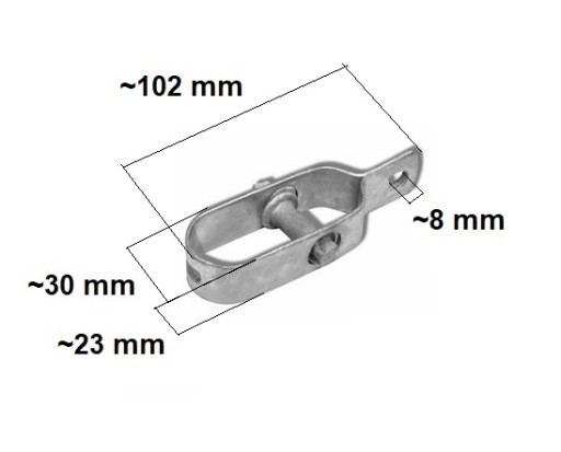 NAPÍNAČ DRÔTU NAPÍNACIEHO SIETE 100x1,5mm POZINK