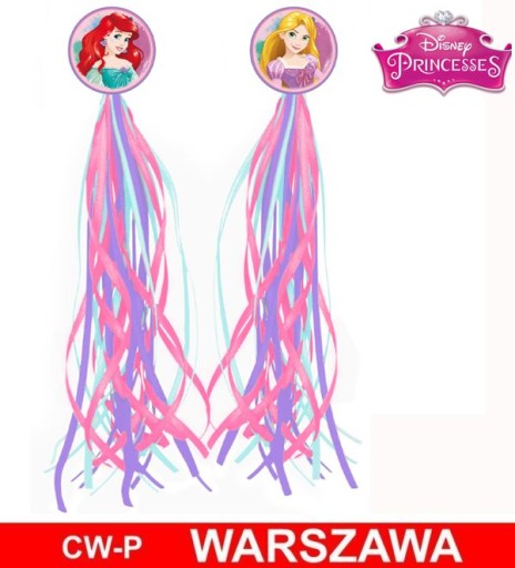 Ozdobné stuhy na riadidlá bicyklov, kolobežiek a pod. - Disney PRINCESS