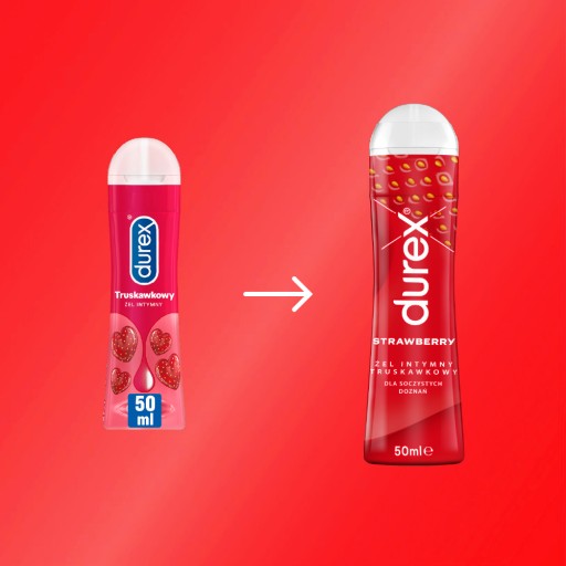 DUREX PLAY Intímny gél Hydratačný lubrikačný gél s príchuťou SWEET STRAWBERRY 50 ml