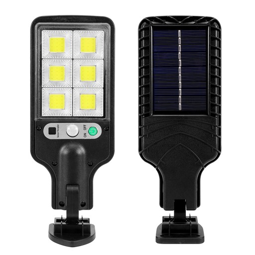 VÝKONNÁ LED SOLARNÁ LAMPA, SNÍMAČ POHYBU SÚMRAK