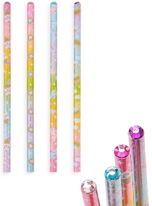 SET HB lesklých ceruziek s diamantom, 4 KS