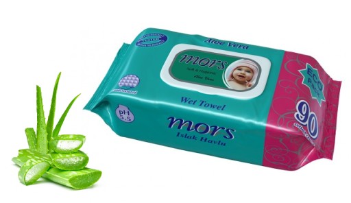 MORS Vlhčené obrúsky 90 ks (Clip) Aloe Vera