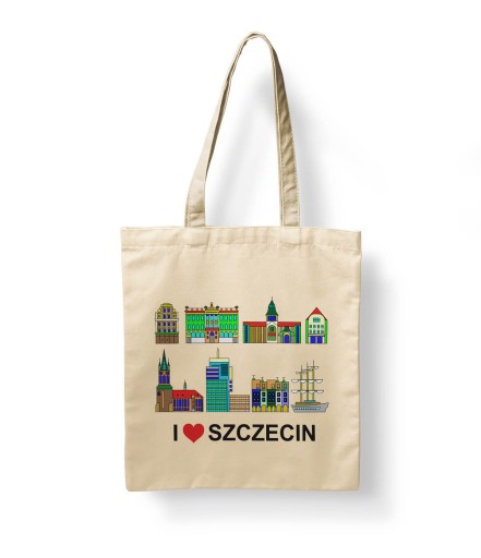 Ekologická bavlnená taška s mestskou potlačou