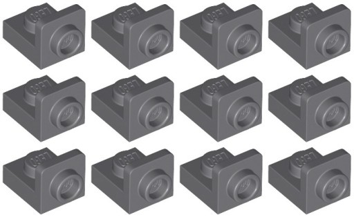 LEGO 36840 BROKE PLATE tmavosivá (5g) 12 ks