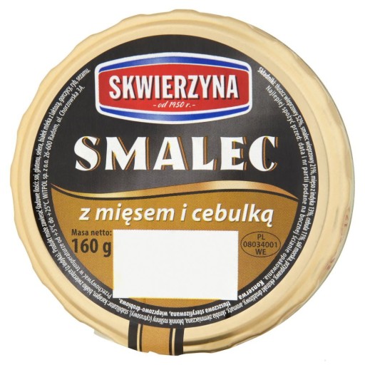 Skwierzyna Premium Bravčová masť s mäsom a cibuľou 160 g
