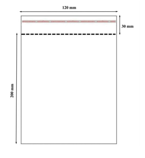 Vrecká z celofánovej fólie 12x20, zatavené, 100 ks