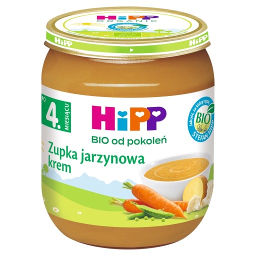 HiPP BIO Krémová zeleninová polievka po 4. mesiaci 125g