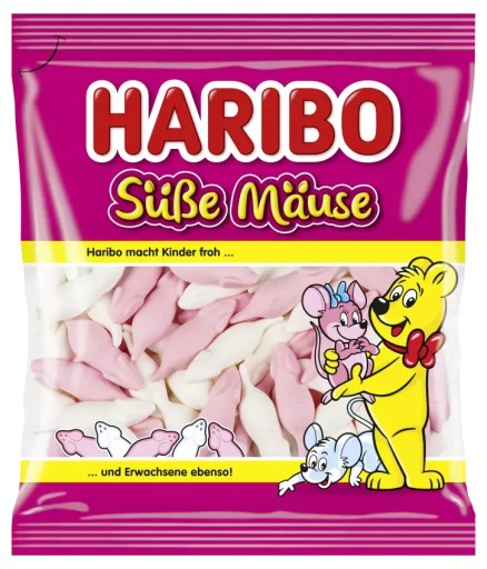 Z NEMECKA Haribo Süße Mäuse Jelly Beans 175 g