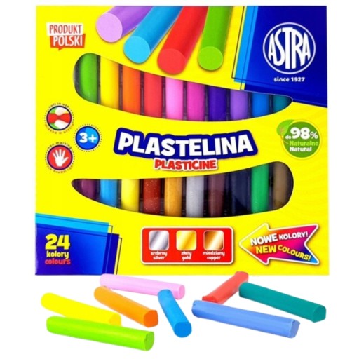 Školská plastelína ASTRA 24 COLORS