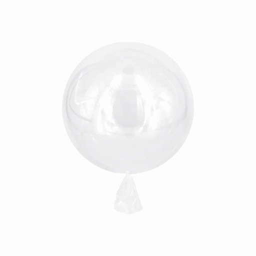 Balón fóliový KULA transparentný transparentný BOBO 10 palcov 25 cm 1 ks