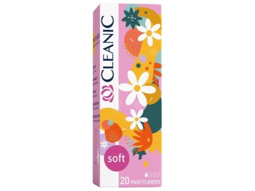 CLEANIC Mäkké hygienické vložky 1 balenie - 20 ks