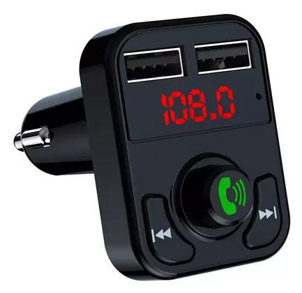 FM TRANSMITER Bluetooth 2xUSB MP3 SD nabíjačka