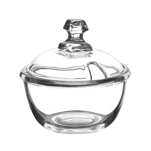 Sklenená cukornička, nádoba na cukor TADAR