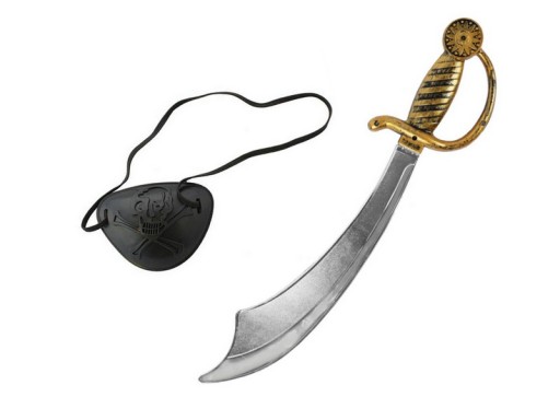 PIRÁTSKA SET NÁPLATA NA OČI SABRE 2 ks