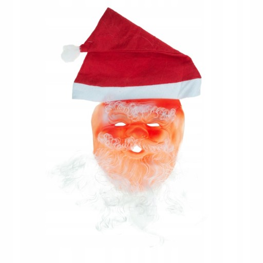 Maska svätého Santa Claus brada Santa klobúk Outfit