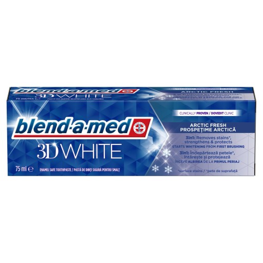 Blend-a-med 3D biela arktická svieža zubná pasta