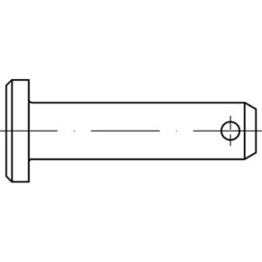 Čap z pozinkovanej ocele 12x40 mm DIN 1444