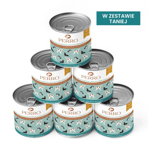 PERRO MOKRÉ KRMIVO PRE PSA Hovädzie mäso s petržlenovou vňaťou 850g