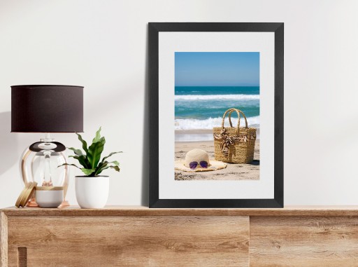 Rám na fotku 20x30 rámov, čierny MDF rám na fotku CADRO