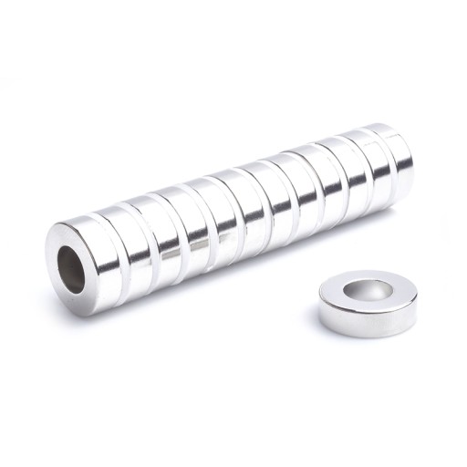 Neodymový prsteňový magnet MP 20x10x6 N38 1 kus