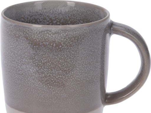 KLASICKÝ Kameninový hrnček na KÁvu A ČAJ 8,5 x 9 cm 320 ml - ŠEDÝ