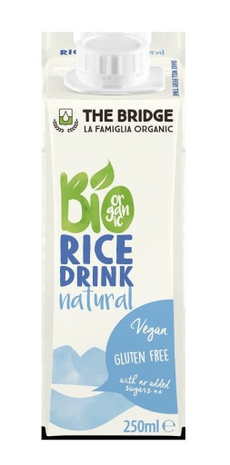 Prírodný bezlepkový ryžový nápoj EKO The Bridge 250ml
