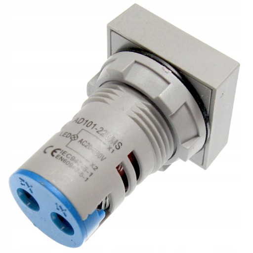 LED indikátor modrý 220V 230V 500V VOLTMETER meter Voltmeter