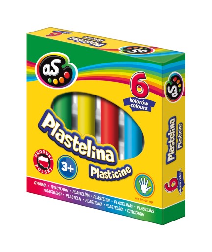 Plastelína AS 6 farieb, 303219001