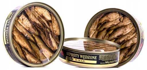 Zlaté šproty údené v oleji, omega 3, LOTYŠSKO
