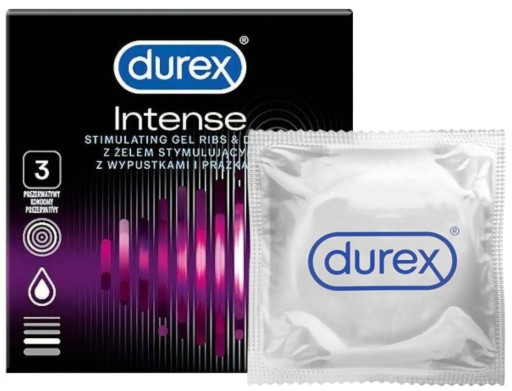 DUREX INTENSE ORGASM PRE ŽENY kondómy 3 ks